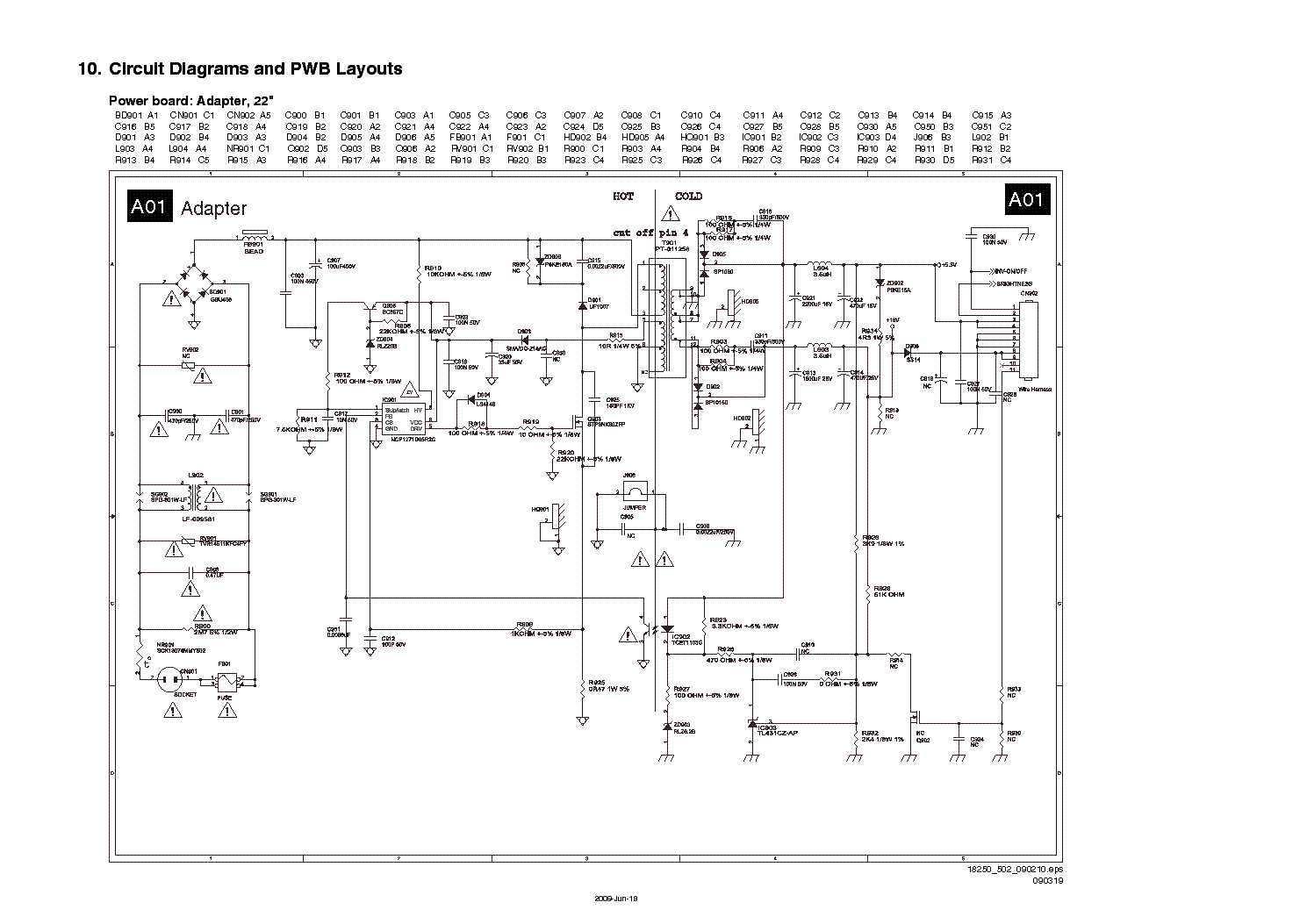 Блок питания 715g7801 p01 w10 0h2h схема